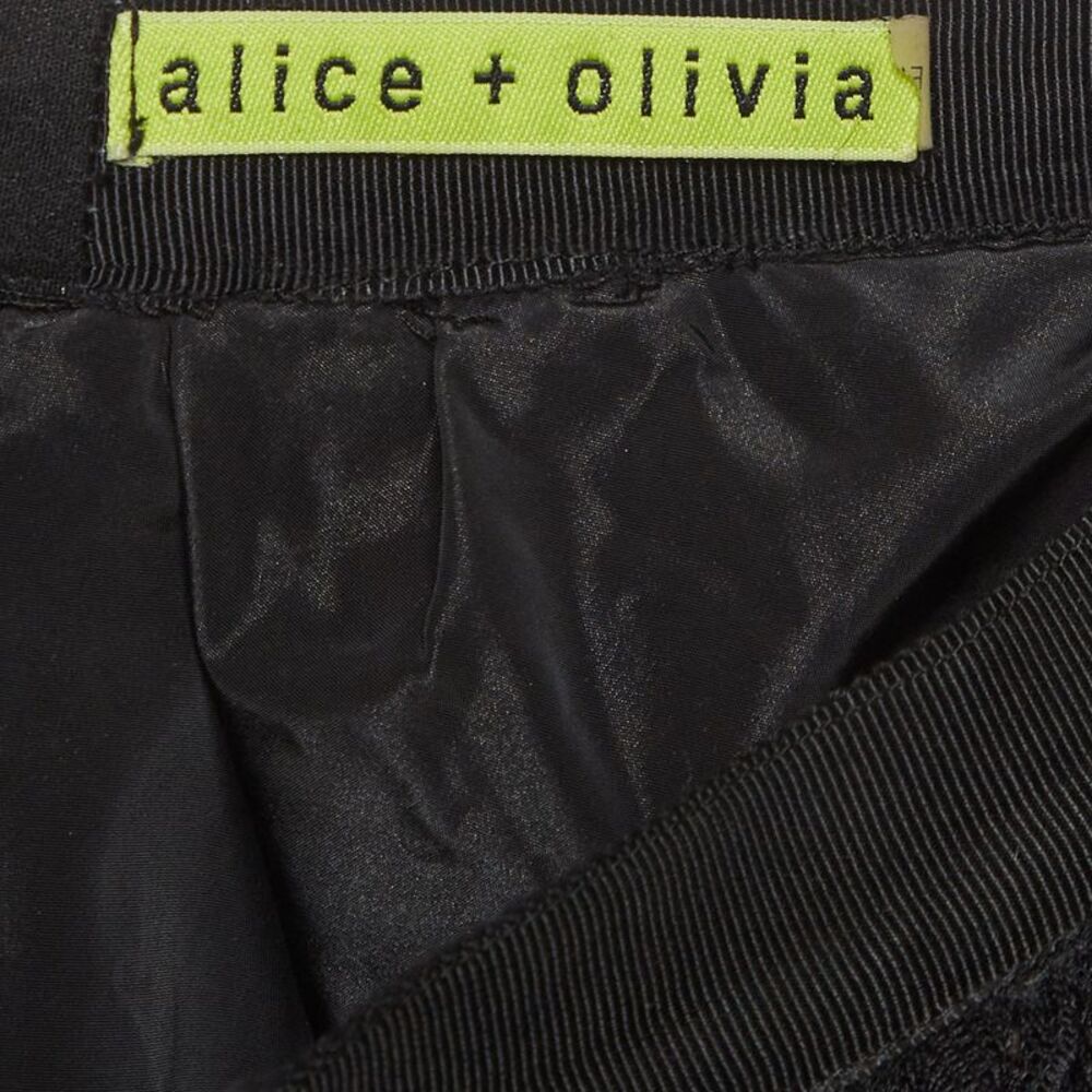 Alice + Olivia Black Tulle Polka Dotted Skirt S - Picture 5 of 5